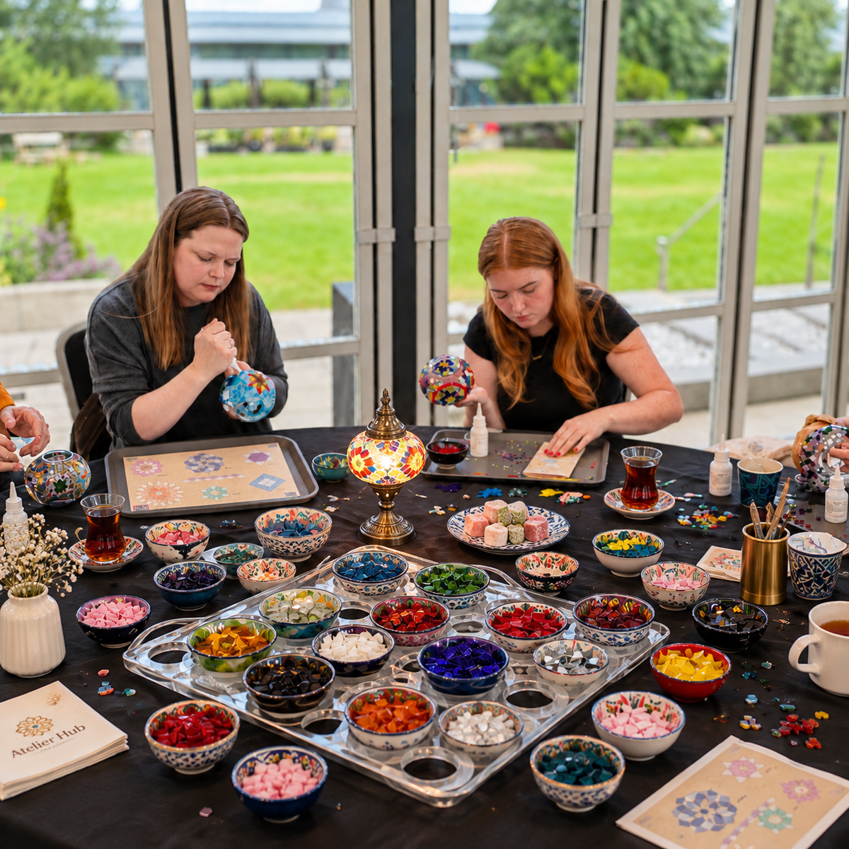Mosaic Lamp Workshop in Glasgow