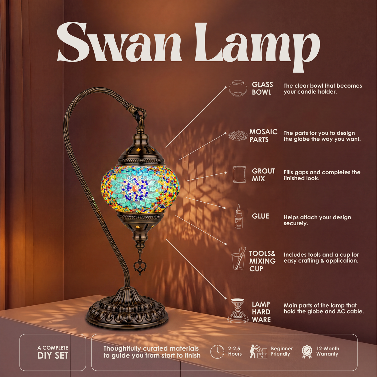 Swan Lamp DIY Kits