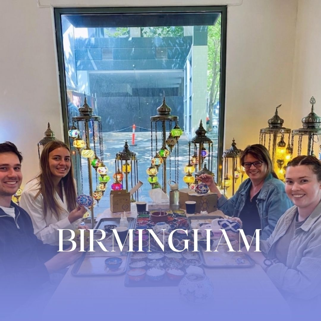 Mosaic Lamp Workshop in Birmingham
