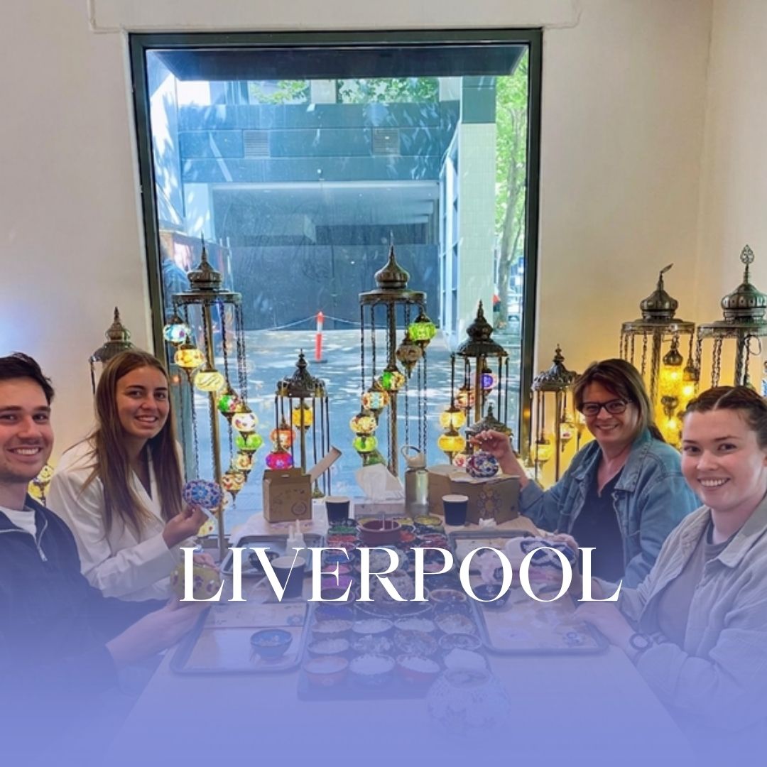 Mosaic Lamp Workshop in Liverpool