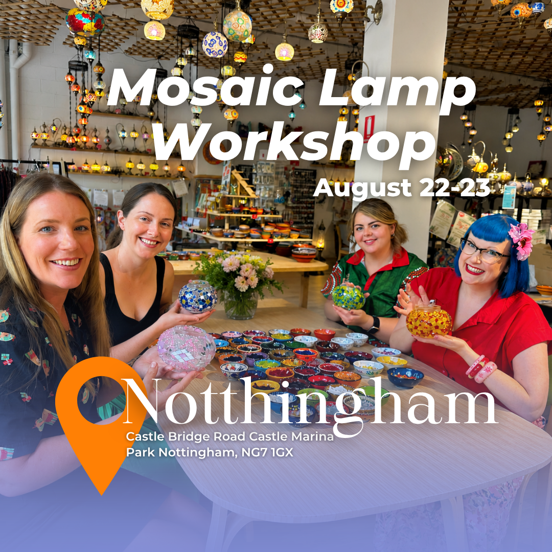 Mosaic Lamp Workshop in Nottingham