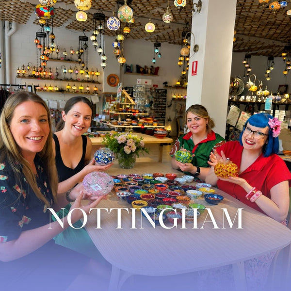Mosaic Lamp Workshop in Nottingham