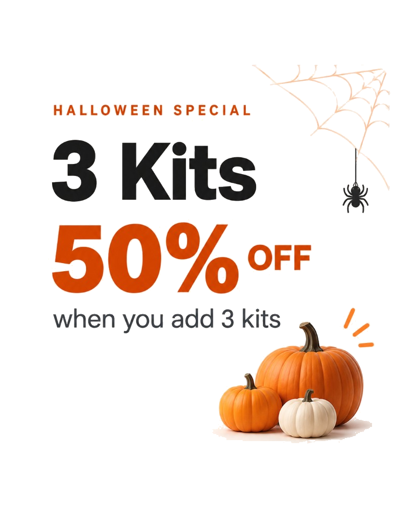 Halloween Special — 3 kits, 50% OFF when you add 3 kits